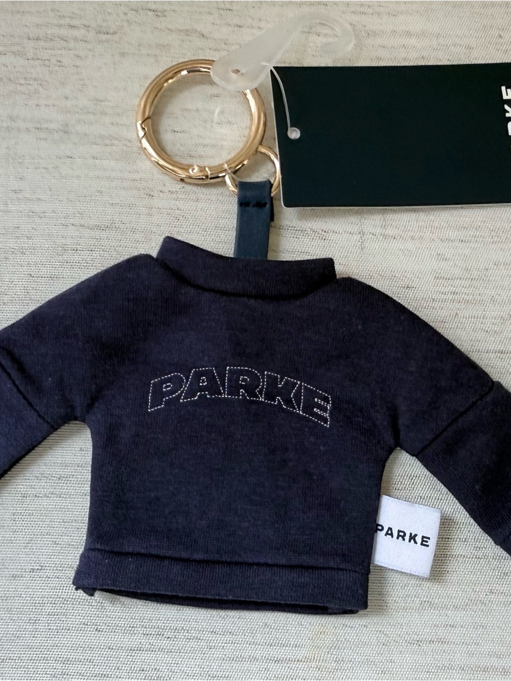 Parke X Target-Navy Mini Sweatshirt Keychain